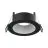 Noxion Spot LED Ares Profond ring Noir - avec Inner Cercle  Blanc | Diamètre 68mm - incl. GU10 Fitting