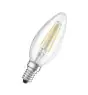 Osram Classic LED E14 Bougie Filament Claire 4W 470lm - Relax and Active - 827 Blanc Très Chaud | Équivalent 40W