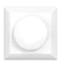 Noxion Cache interrupteur rotatif pour Variateur LED | Bord Doux - Blanc