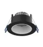 Noxion Spot LED Ares Profond Noir 6W 540lm 927-940 3CCT - avec Inner Cercle  Blanc | Diamètre 68mm