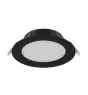 Noxion Downlight LED Hera Plat Encastré Noir 9W 900lm 80D - 827-830-840 CCT | 146mm - Diamètre 120mm