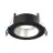 Noxion LED Spot Ares Diep ring Zwart - met Binnenring Zilver | Zaagmaat 68mm - incl. GU10 Fitting